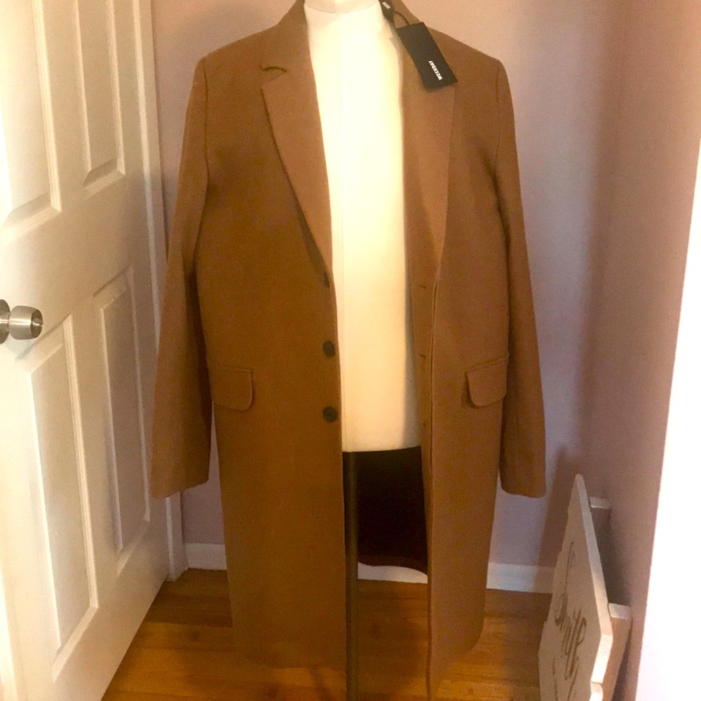 Camel color trench coat